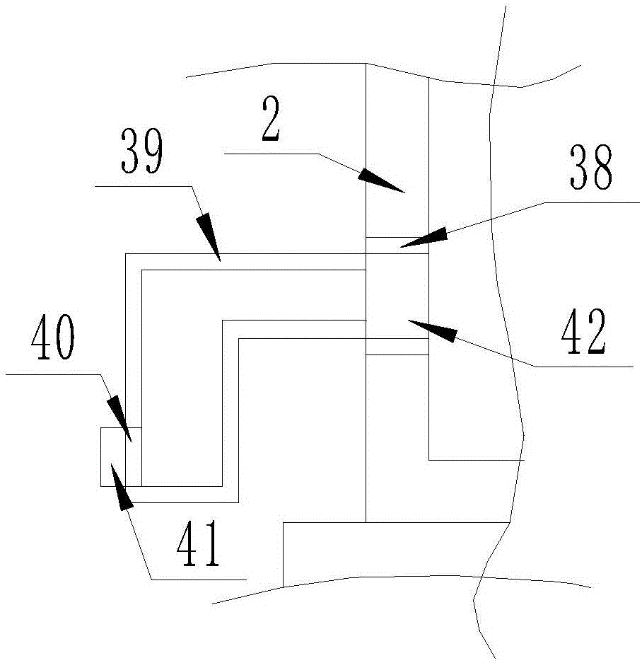 A device for local ash removal in a chemical plant