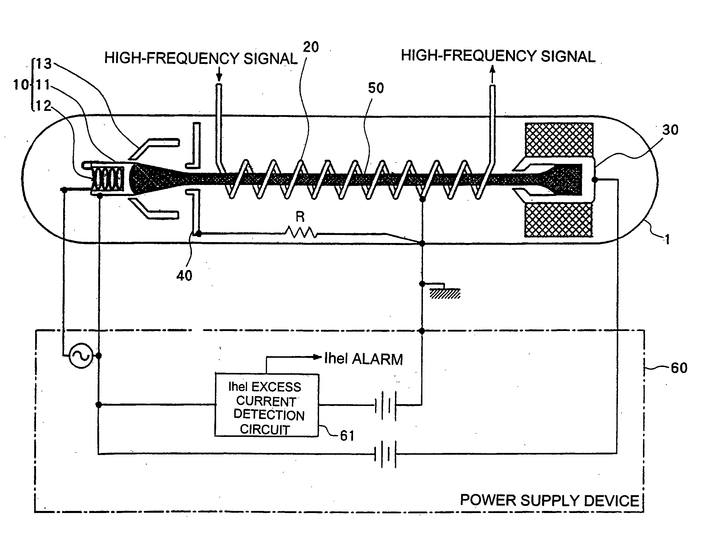 Microwave tube system and microwave tube