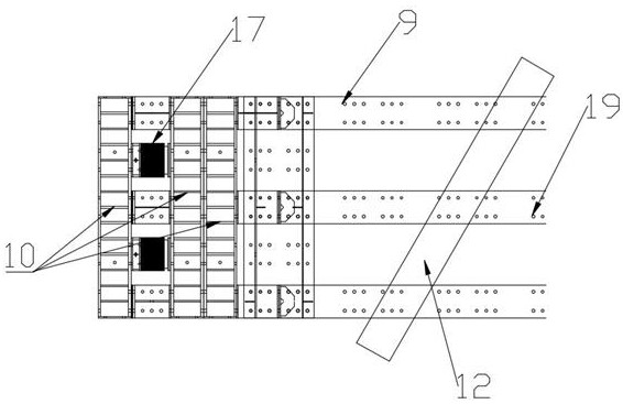 Three-limb-shaped rigid combined supporting system