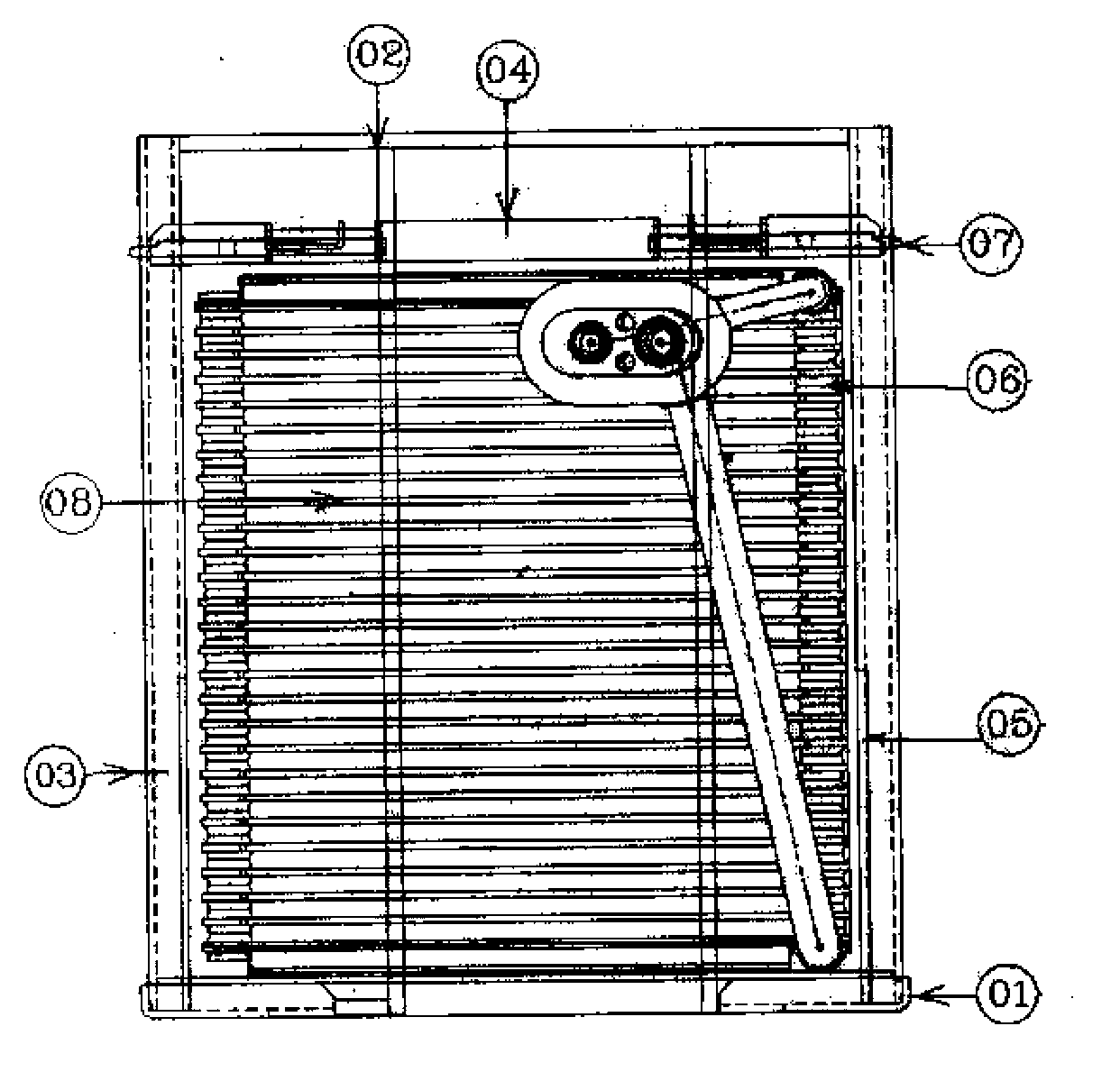 Welding clamp for evaporator core body