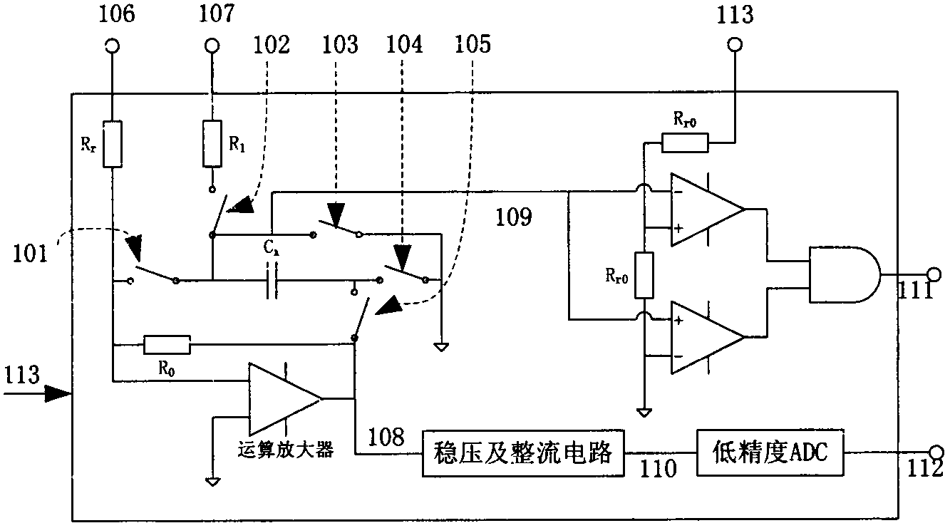 Liquid dielectric constant measuring system self-adapting to scale and precision