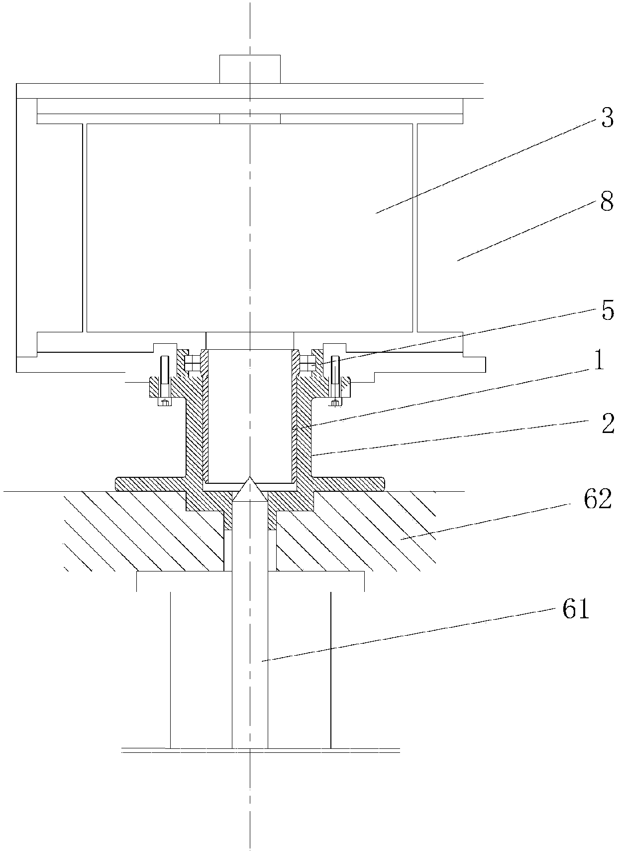 Stator, rotor and bearing one-time assembled precision guiding device for permanent magnetism motor