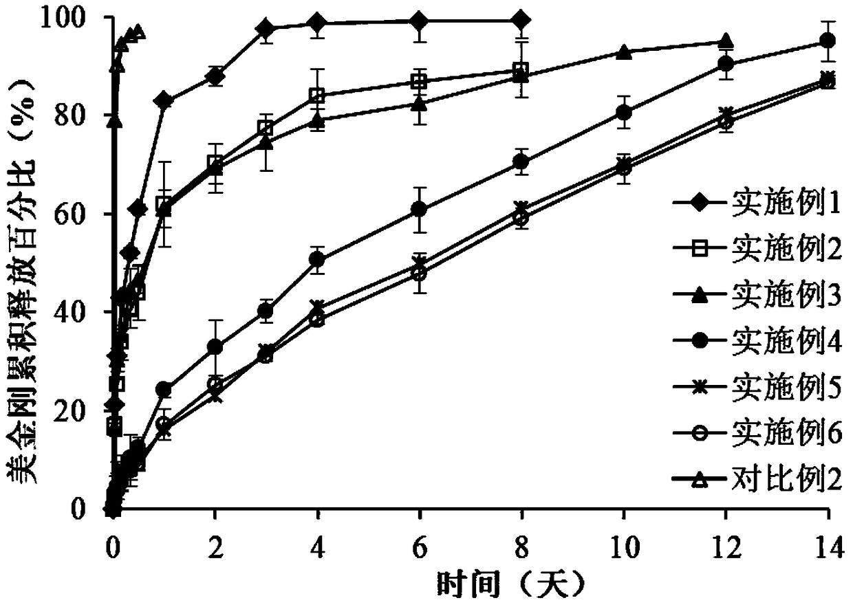 Memantine insoluble salt sustained-release injection and preparation method thereof