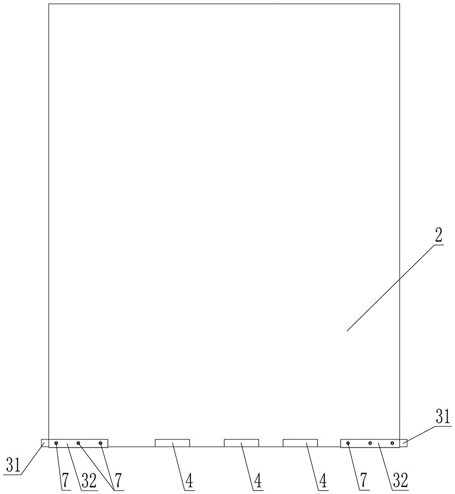 Flaring out device for projection screen