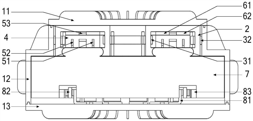 Five-degree-of-freedom unilateral suspension-supported ball-disc flywheel integrated vehicle-mounted energy storage device