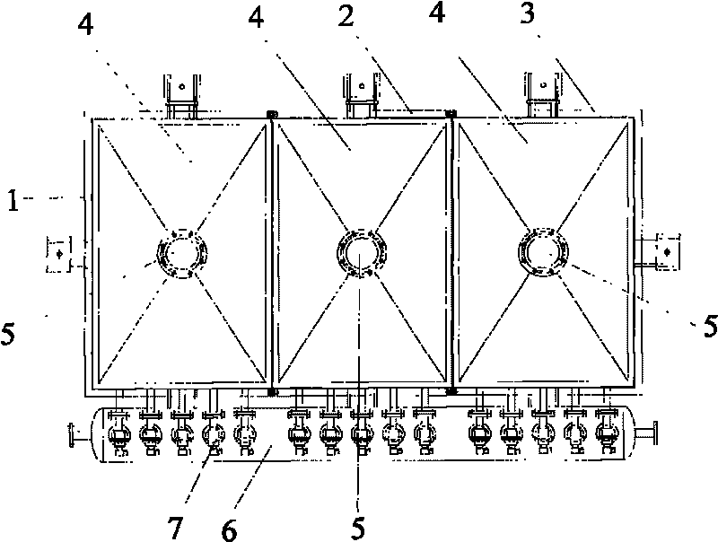 Air box pulse bag deduster