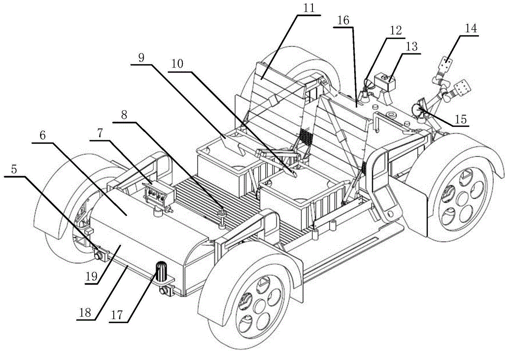 Semi-enclosed split manned lunar rover