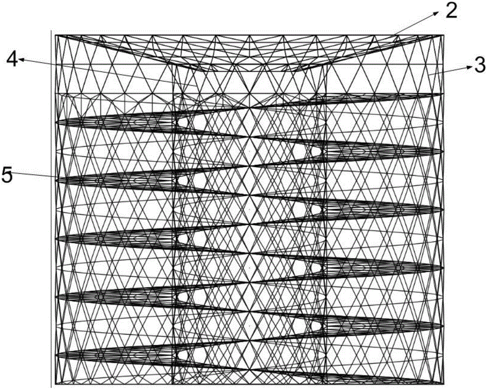 Spiral terrace type fish and plant symbiotic construction method