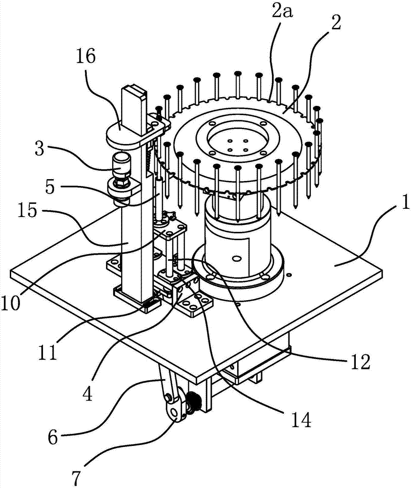 Screw bending degree detecting device