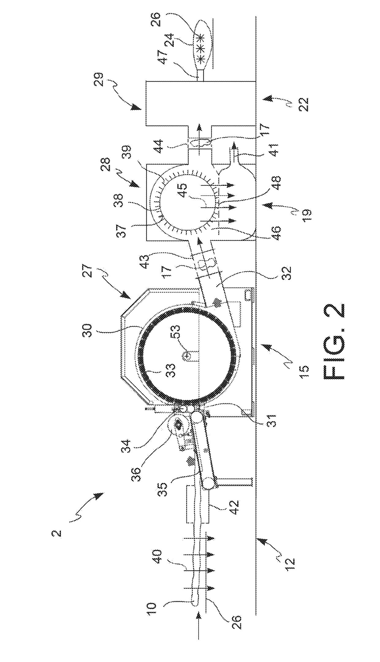 Method for filling a fillable portion of a garment to be padded and padded garment