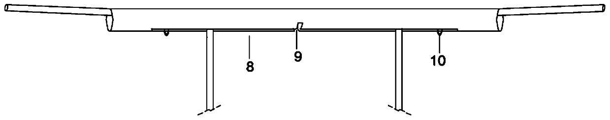 Safety protection device for reserved hole and construction method of safety protection device