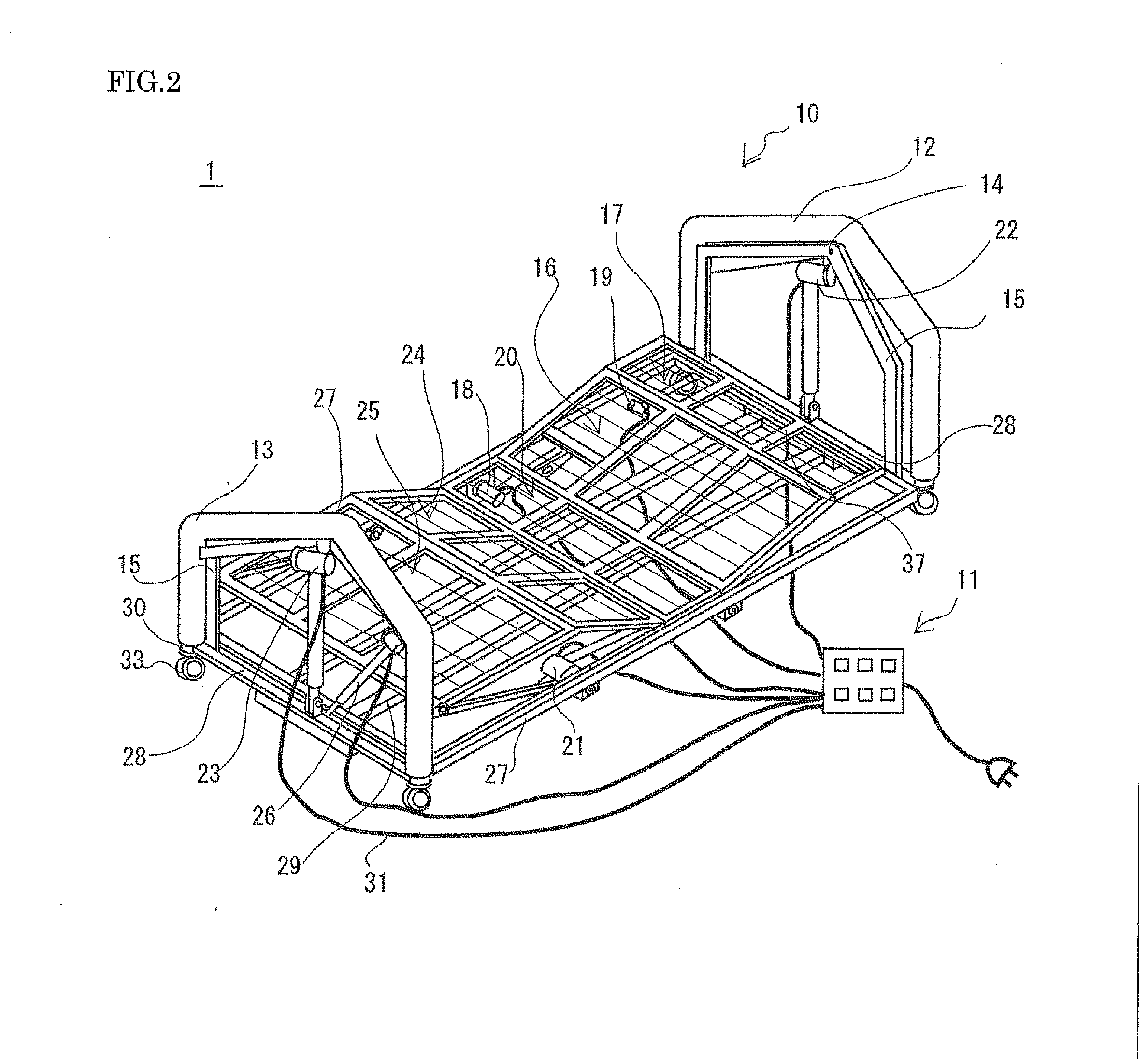 Sleeping position-controlling bed system