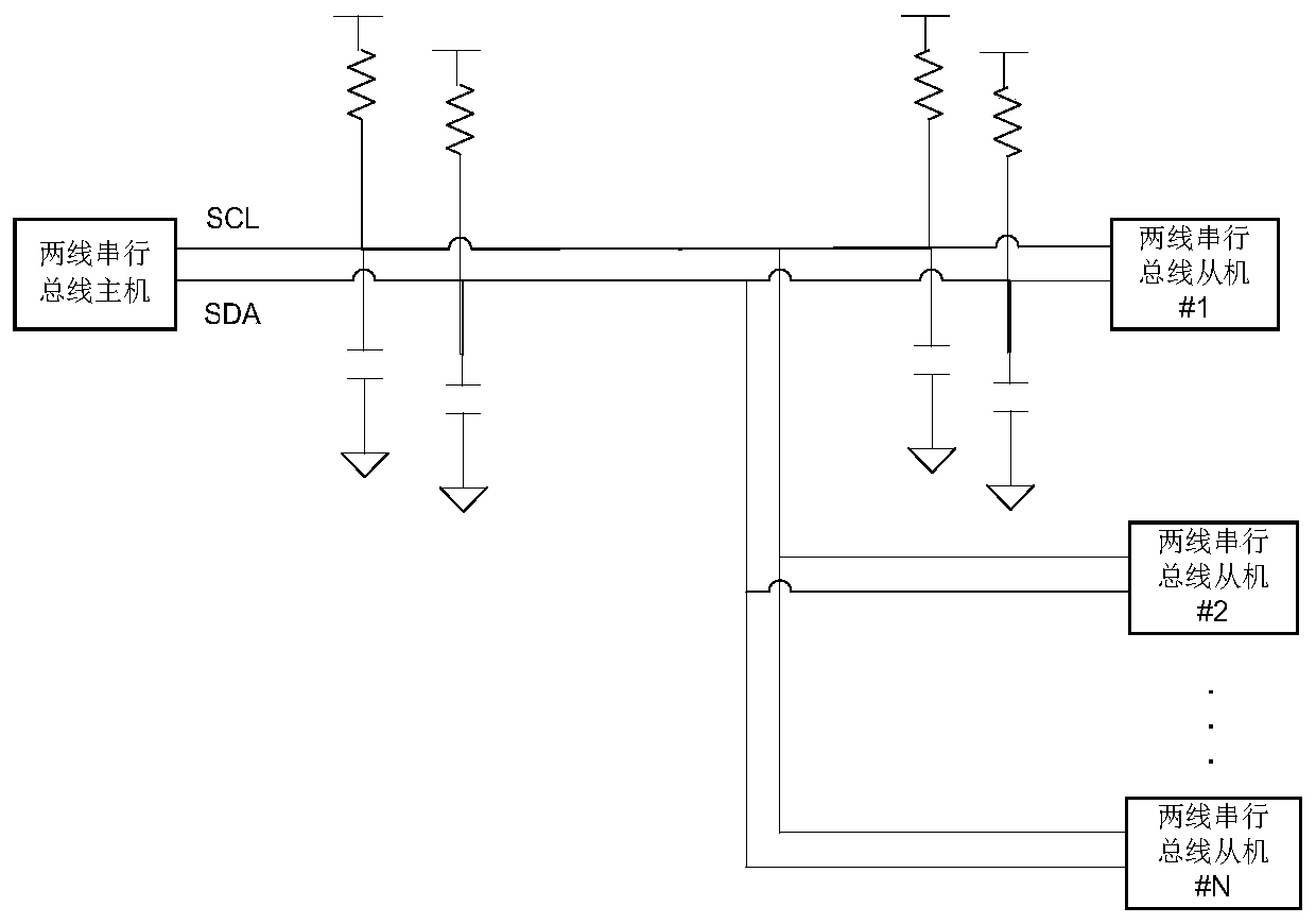 Bidirectional buffer circuit for two-wire serial interface