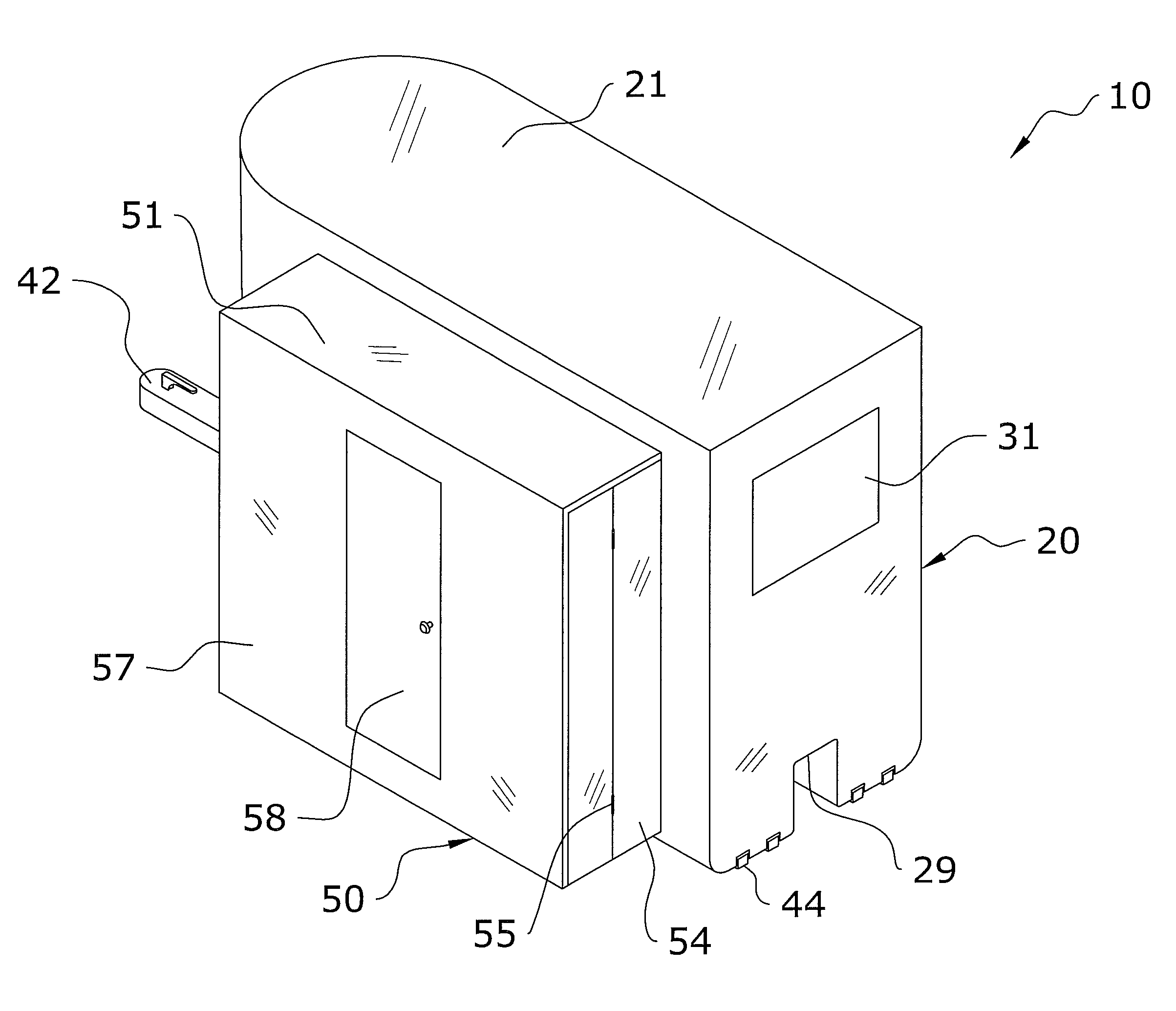 Portable ice fishing shelter