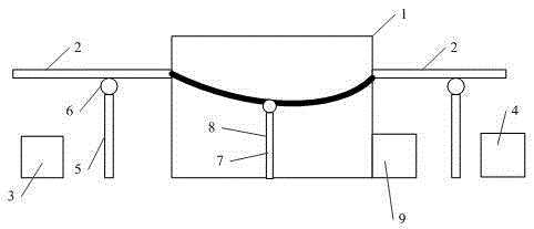 Anodic oxidation treatment device for aluminum alloy surface