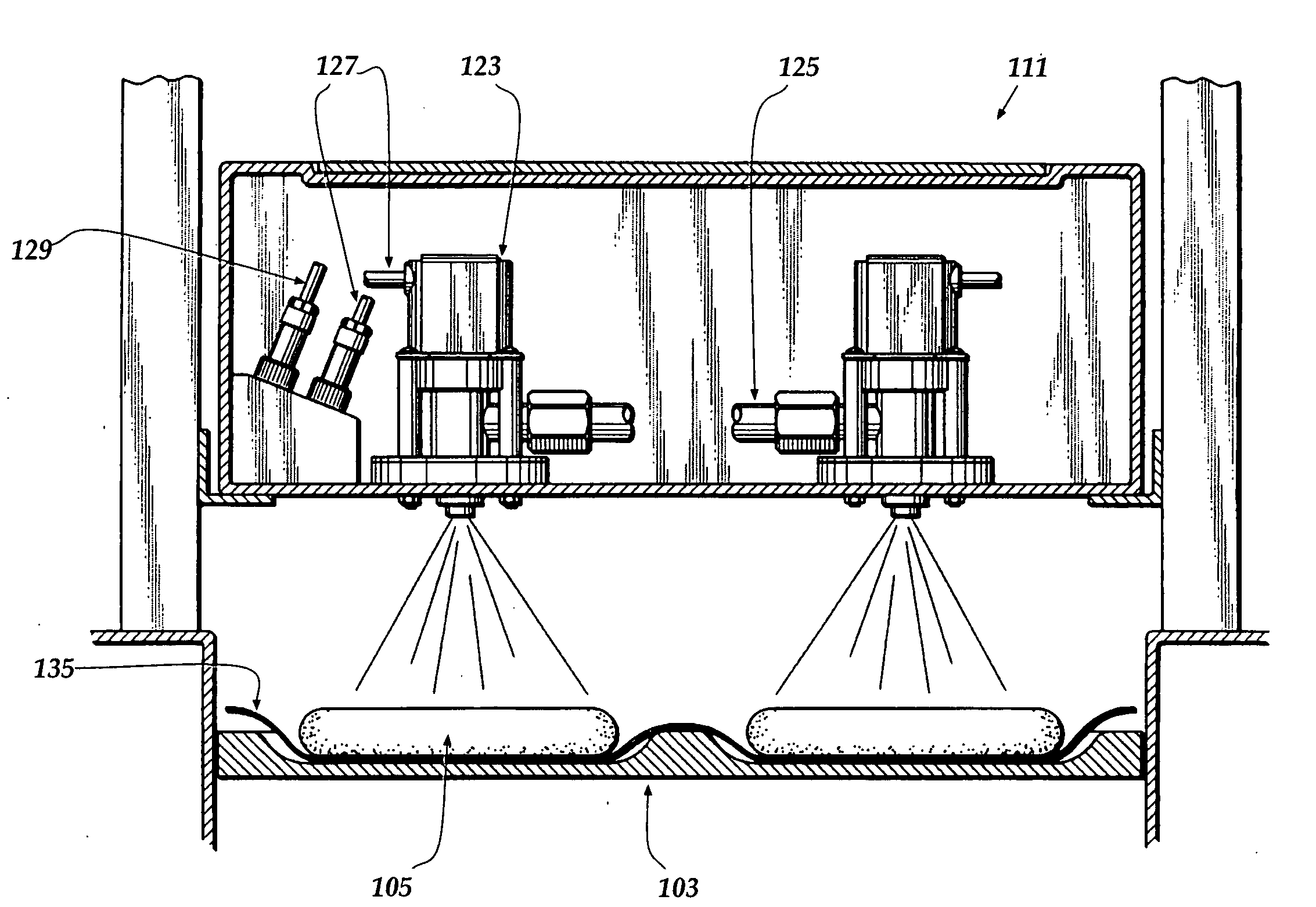 Inline antimicrobial additive treatment method and apparatus