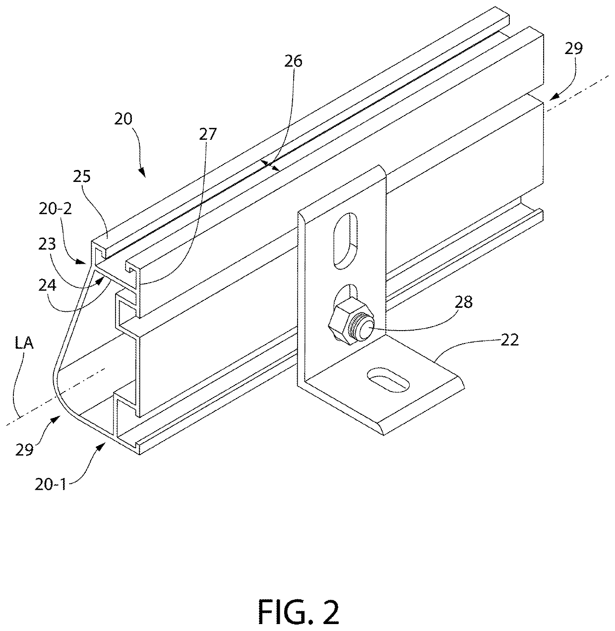 Solar panel mounting system and method