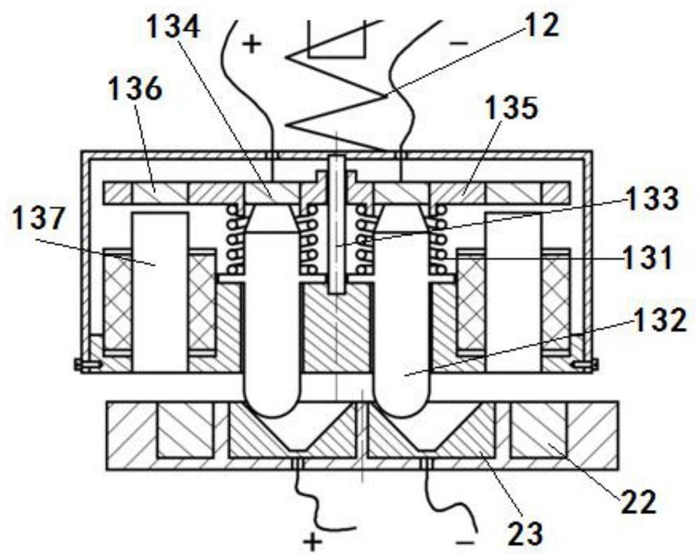 An adaptive charging device and an agv navigation vehicle