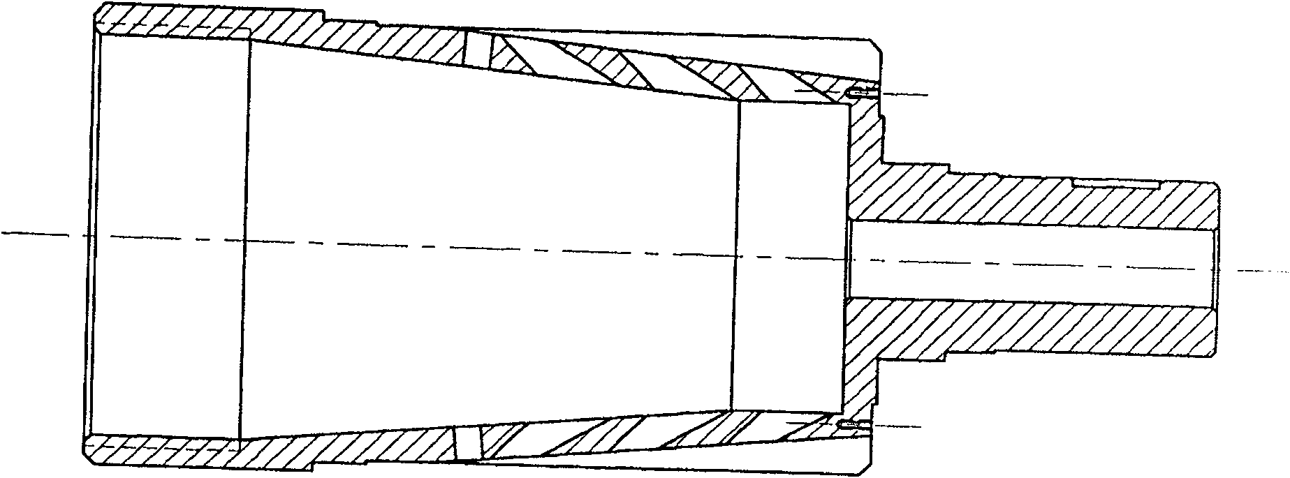 Metal material surface annular clearing device