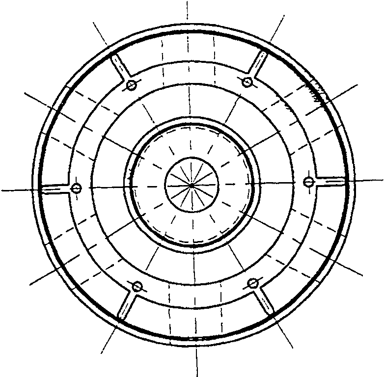 Metal material surface annular clearing device