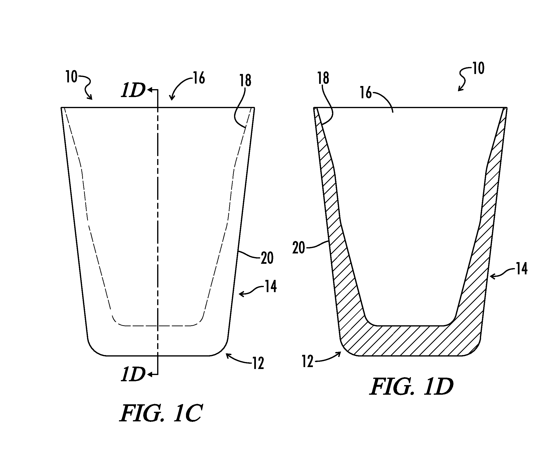 Polymeric replacement for a glass drinking container