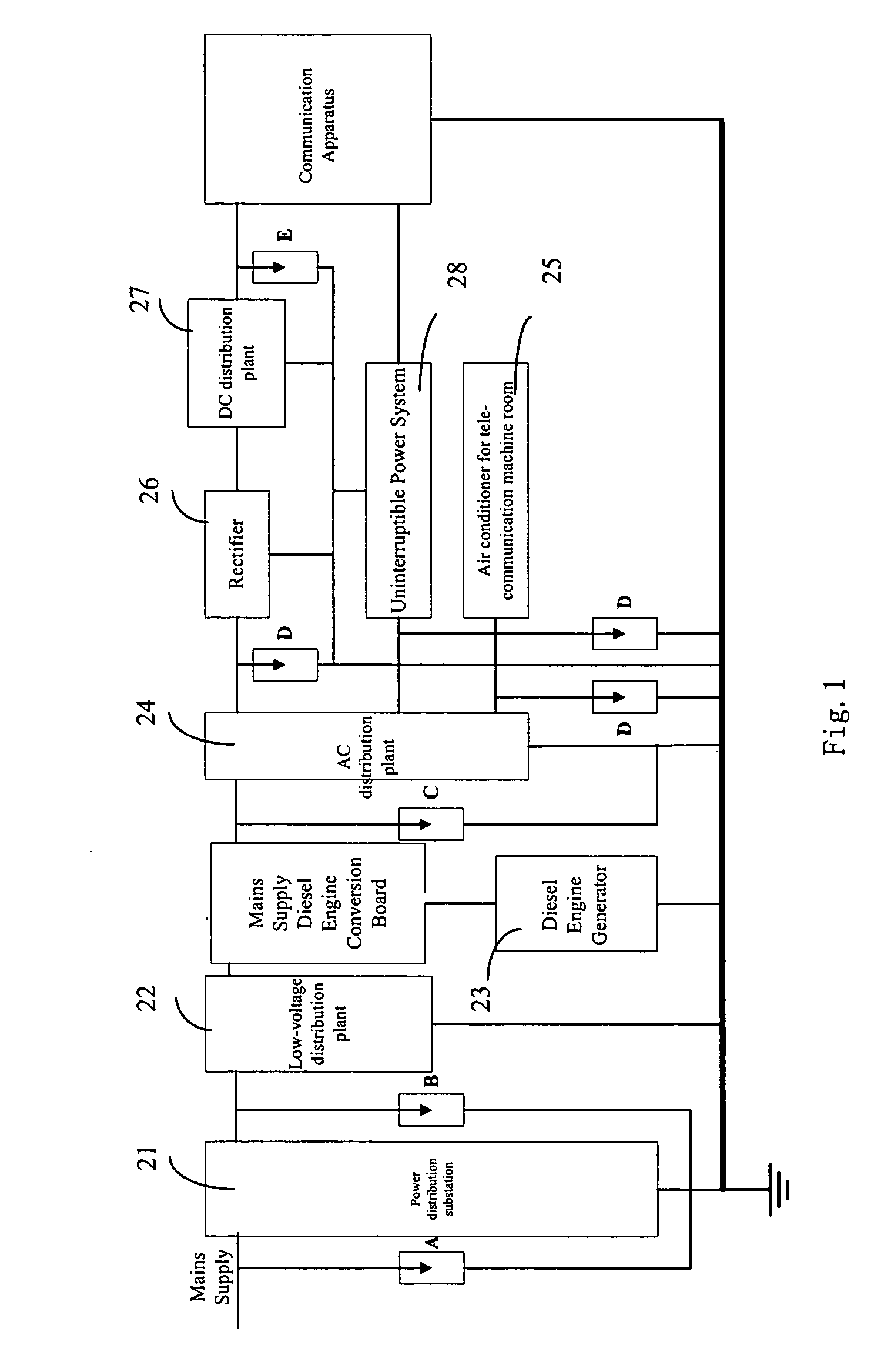 Outdoor lightning protection power supply system