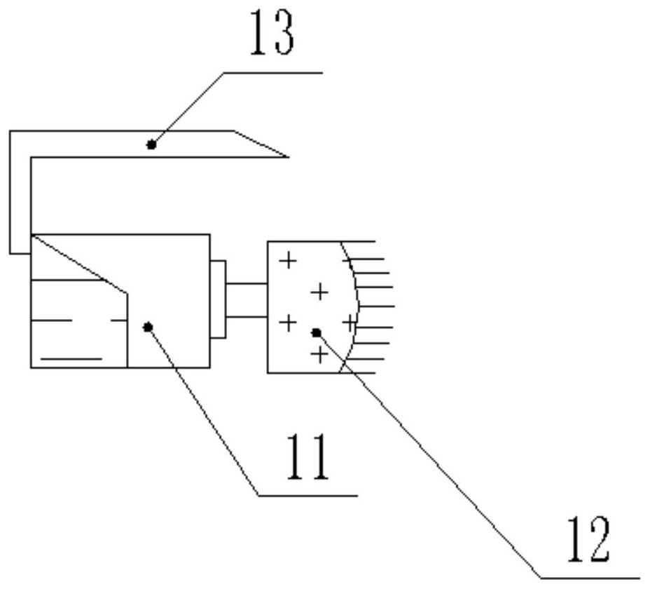 Garden building dehumidification and dust removal device