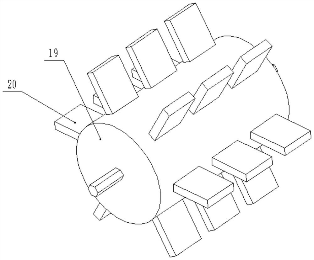 Garden building dehumidification and dust removal device