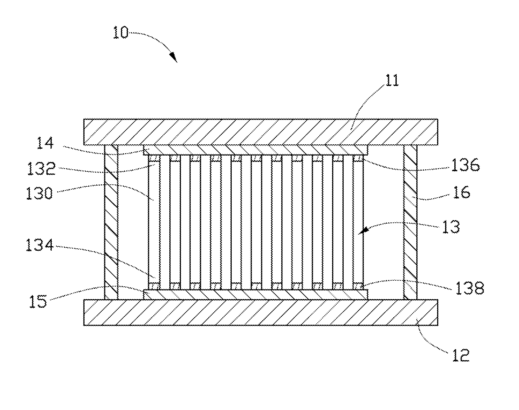 Method for fabricating carbon nanotube array sensor