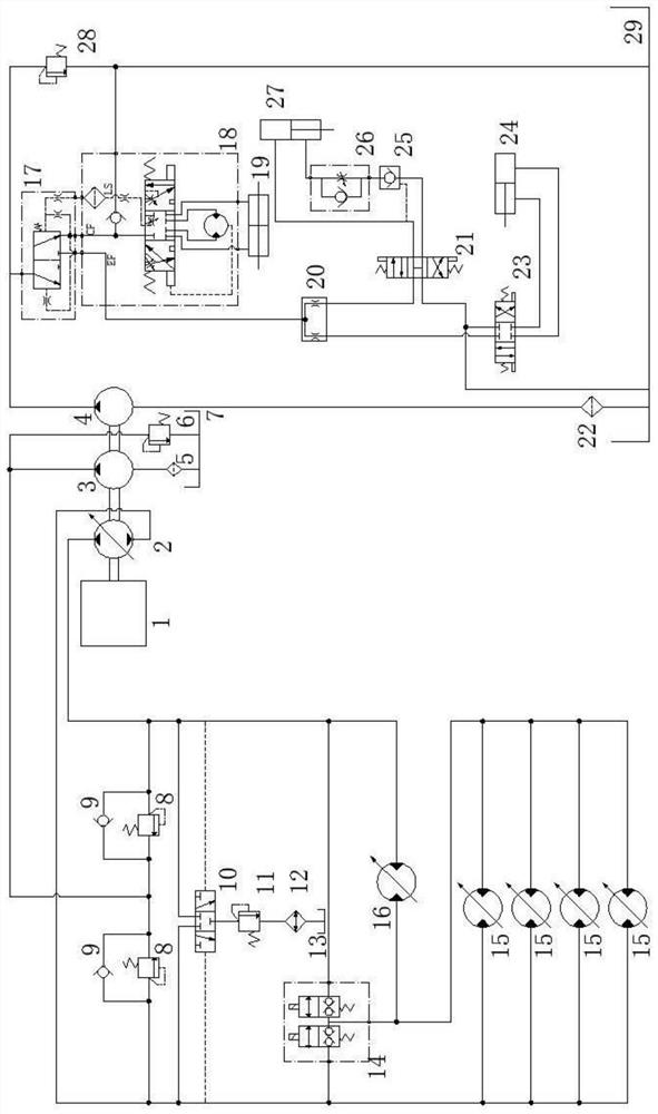 A control method of a fully hydraulically driven high-speed rice transplanter chassis