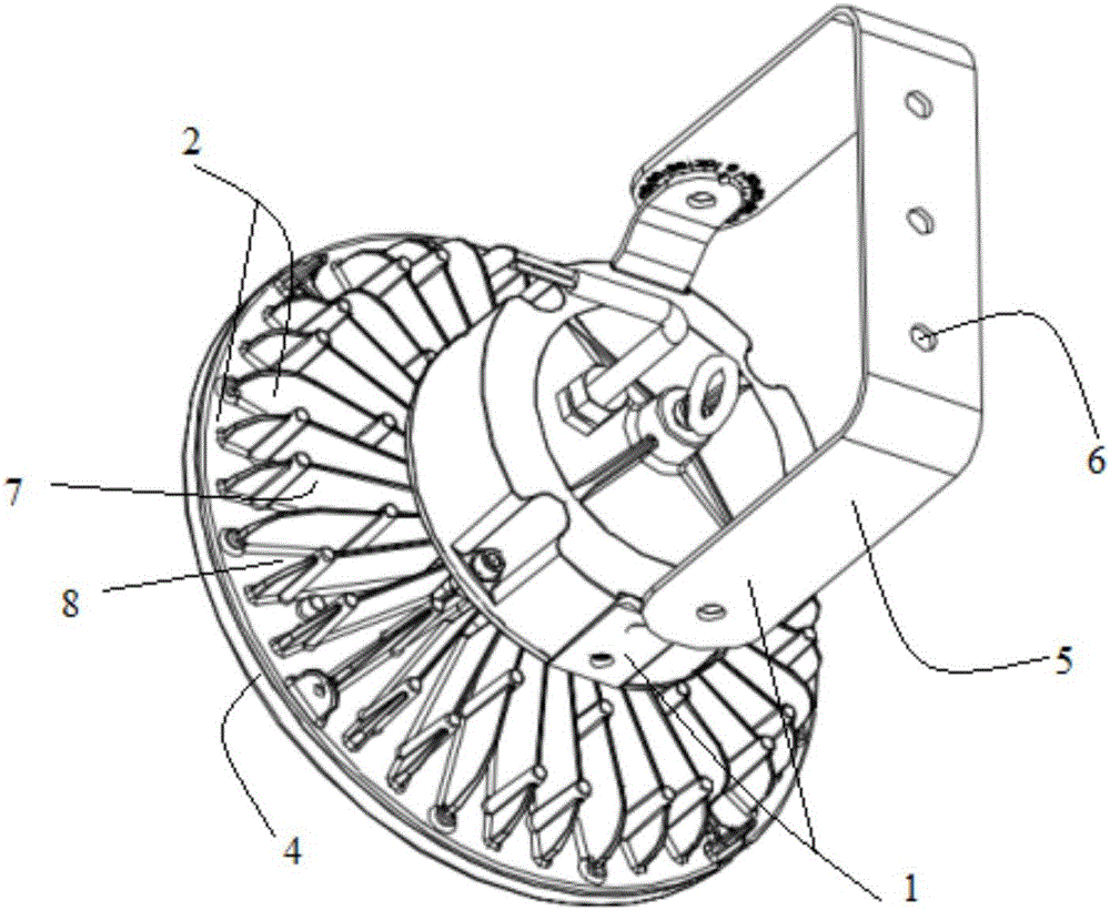 Mining lamp with built-in power supply