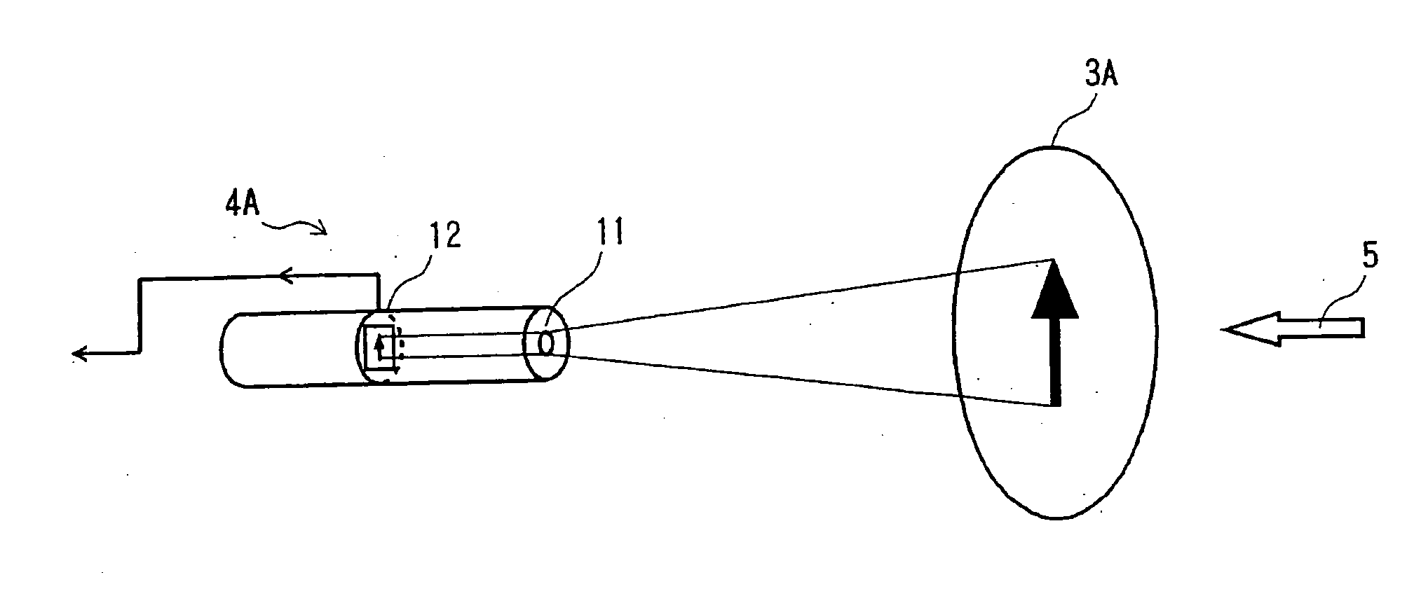 Apparatus and method for intermediate image-formation of information propagating as wave motion passing through open hole and for image pick-up