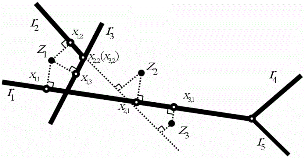 Method for enhancing cell phone base station positioning precision by using Hidden Markov map-matching algorithm