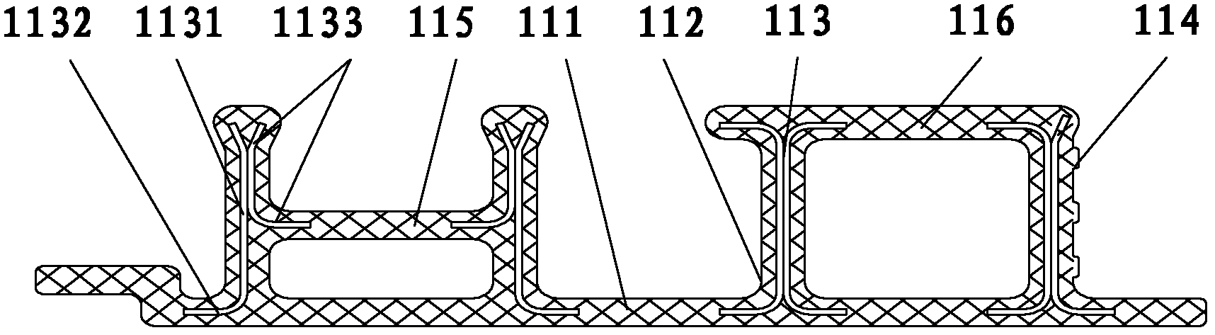 Reinforced thermoplastic composite structure wall-pipe pipe workpiece and strip material and complete set of production devices thereof