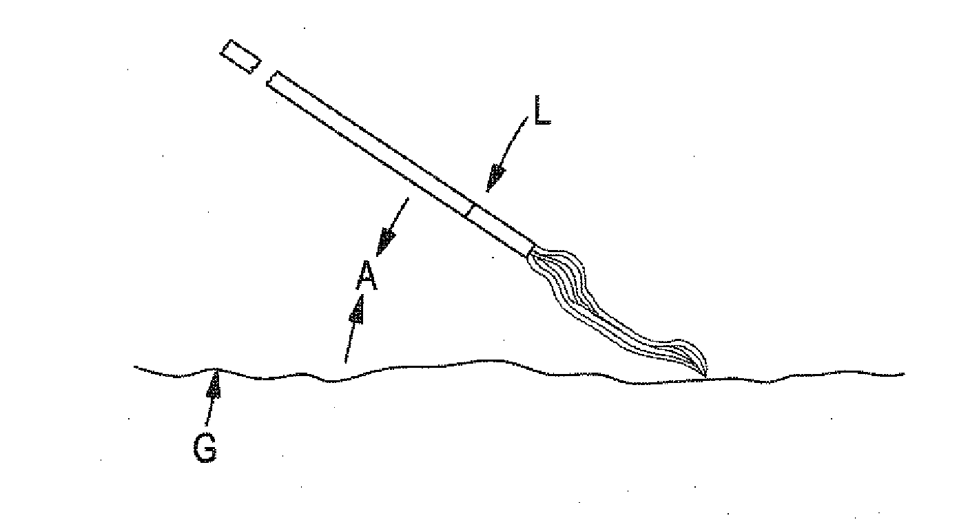 Lacrosse stick with improved ball scooping