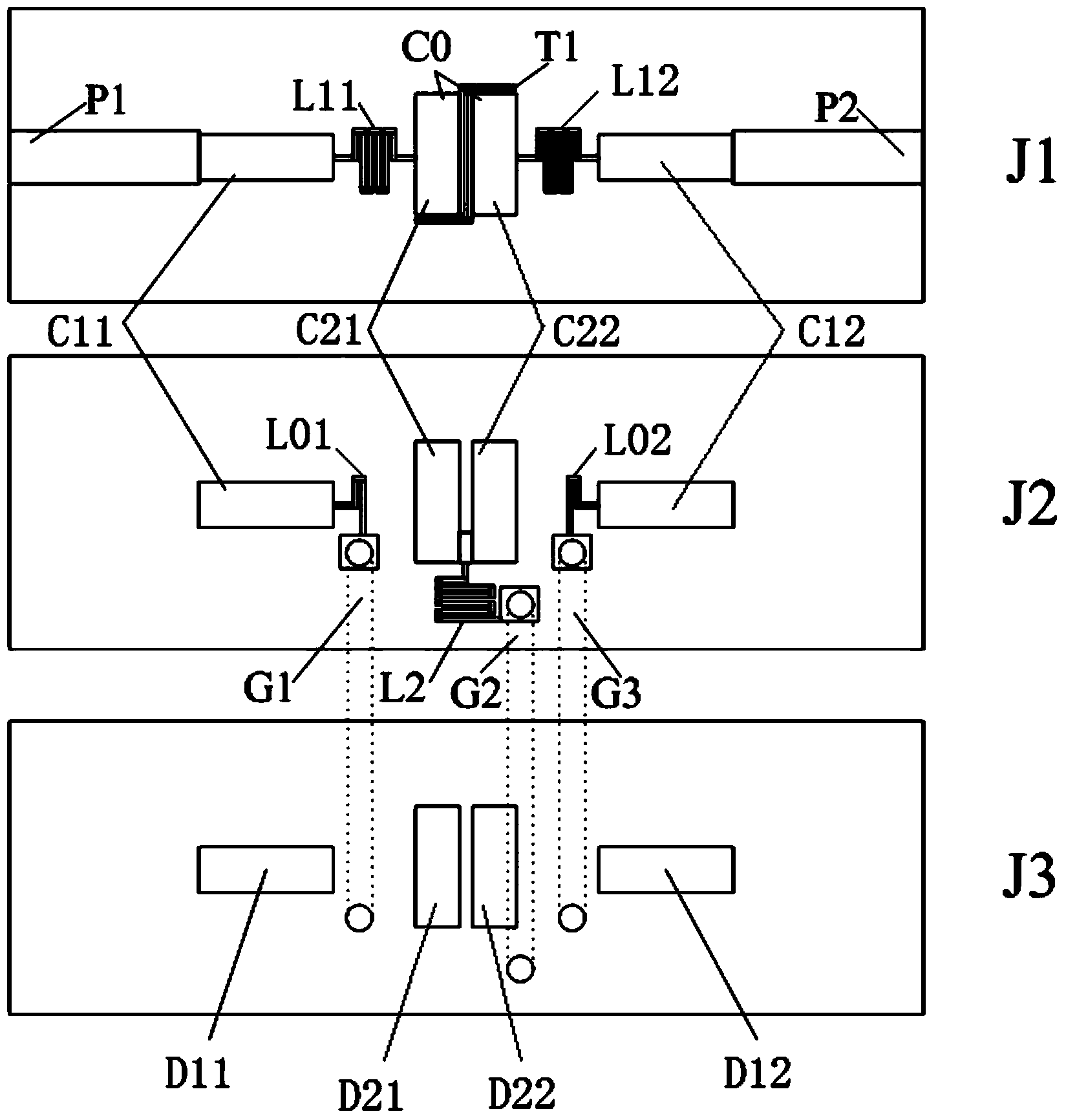 Broad band band-pass filter