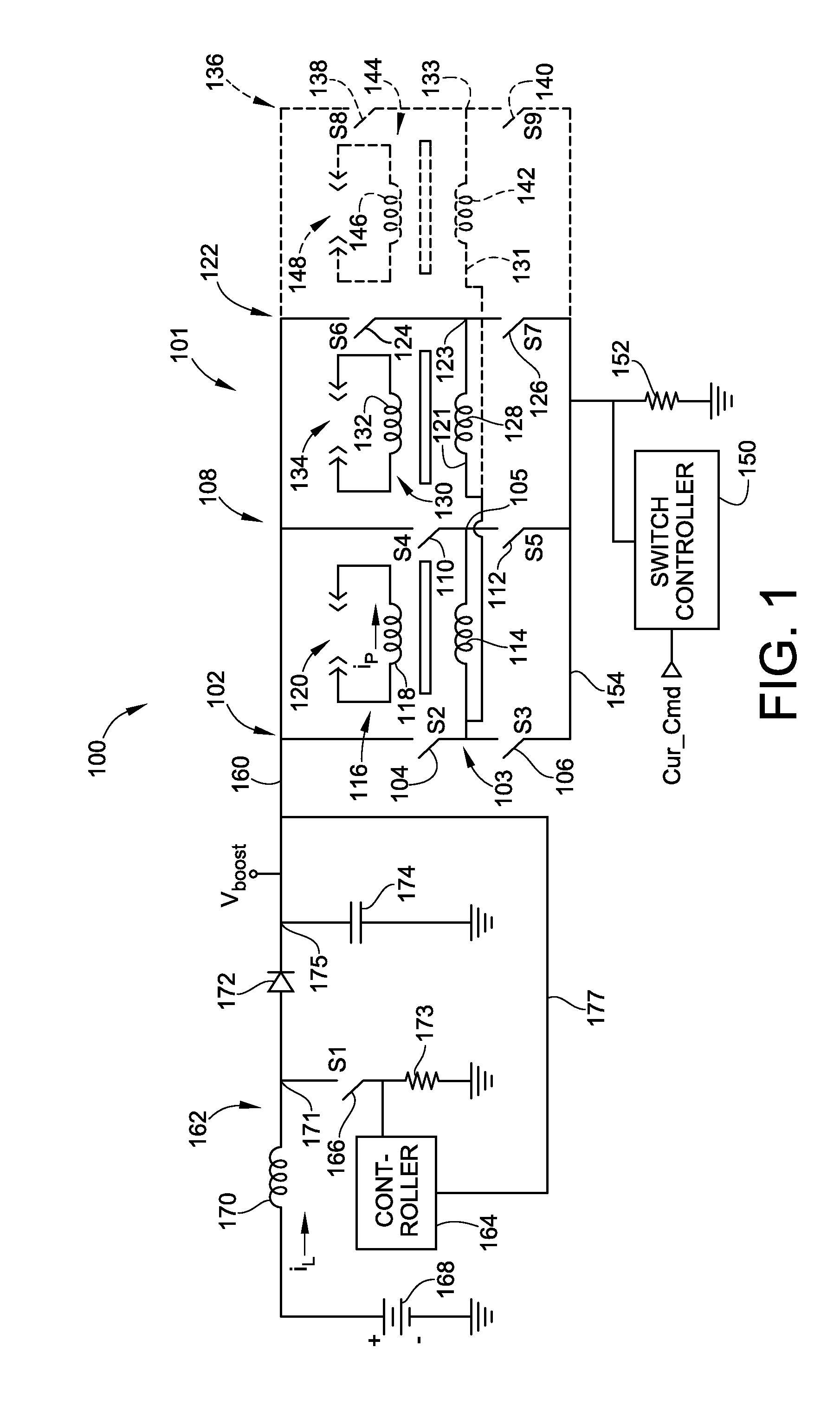 Multiplexing drive circuit for an ac ignition system with current mode control and fault tolerance detection