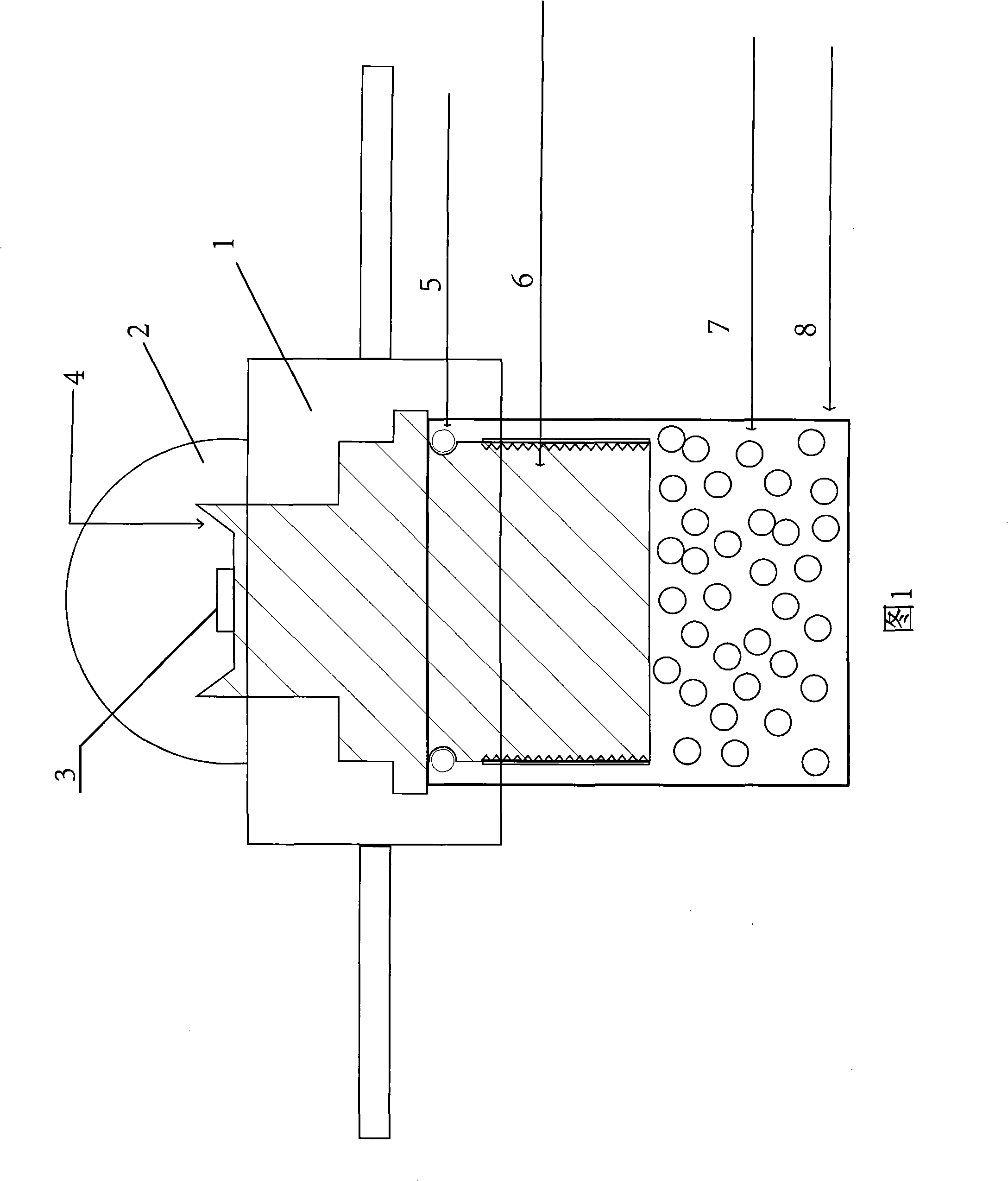 Radiating structure of LED