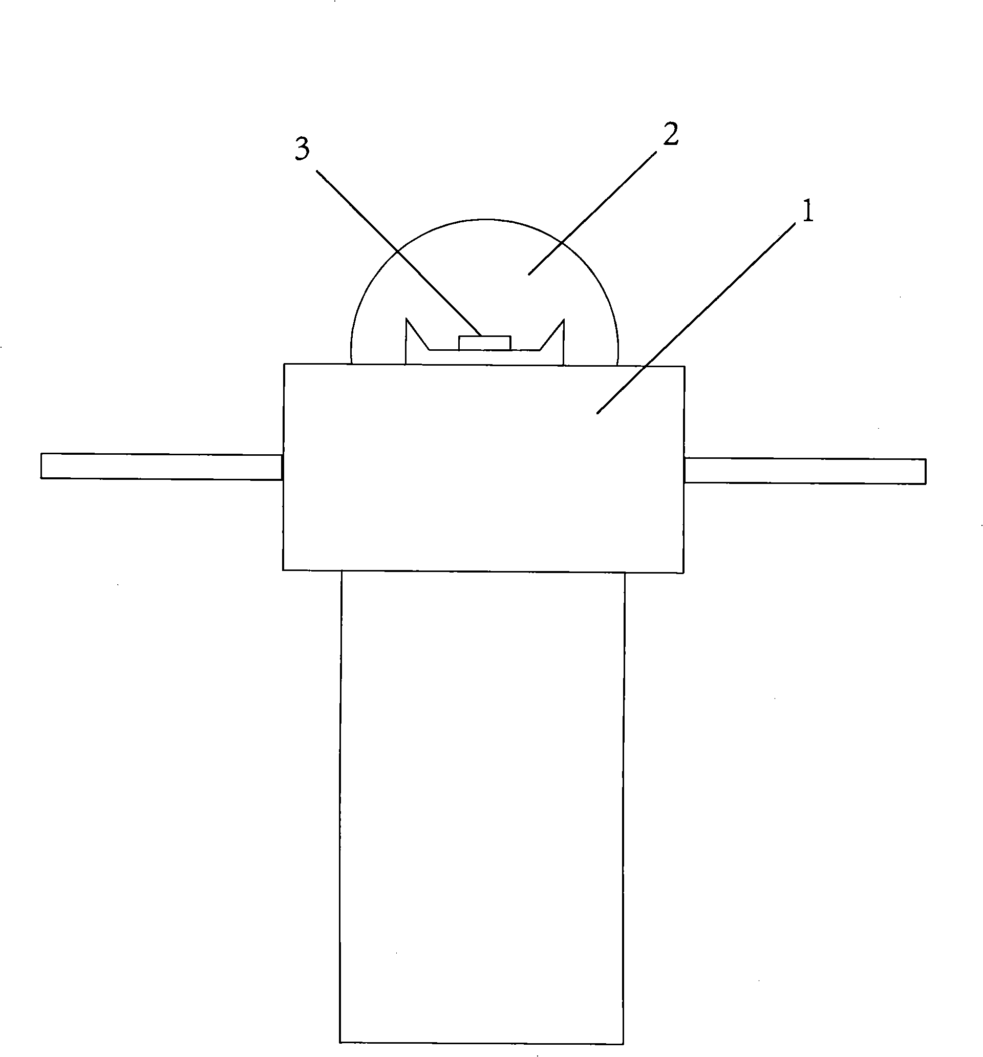 Radiating structure of LED