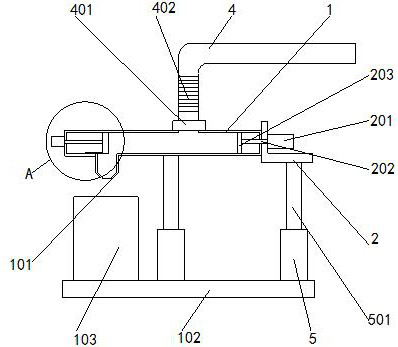 Grouting device for cement pipe production