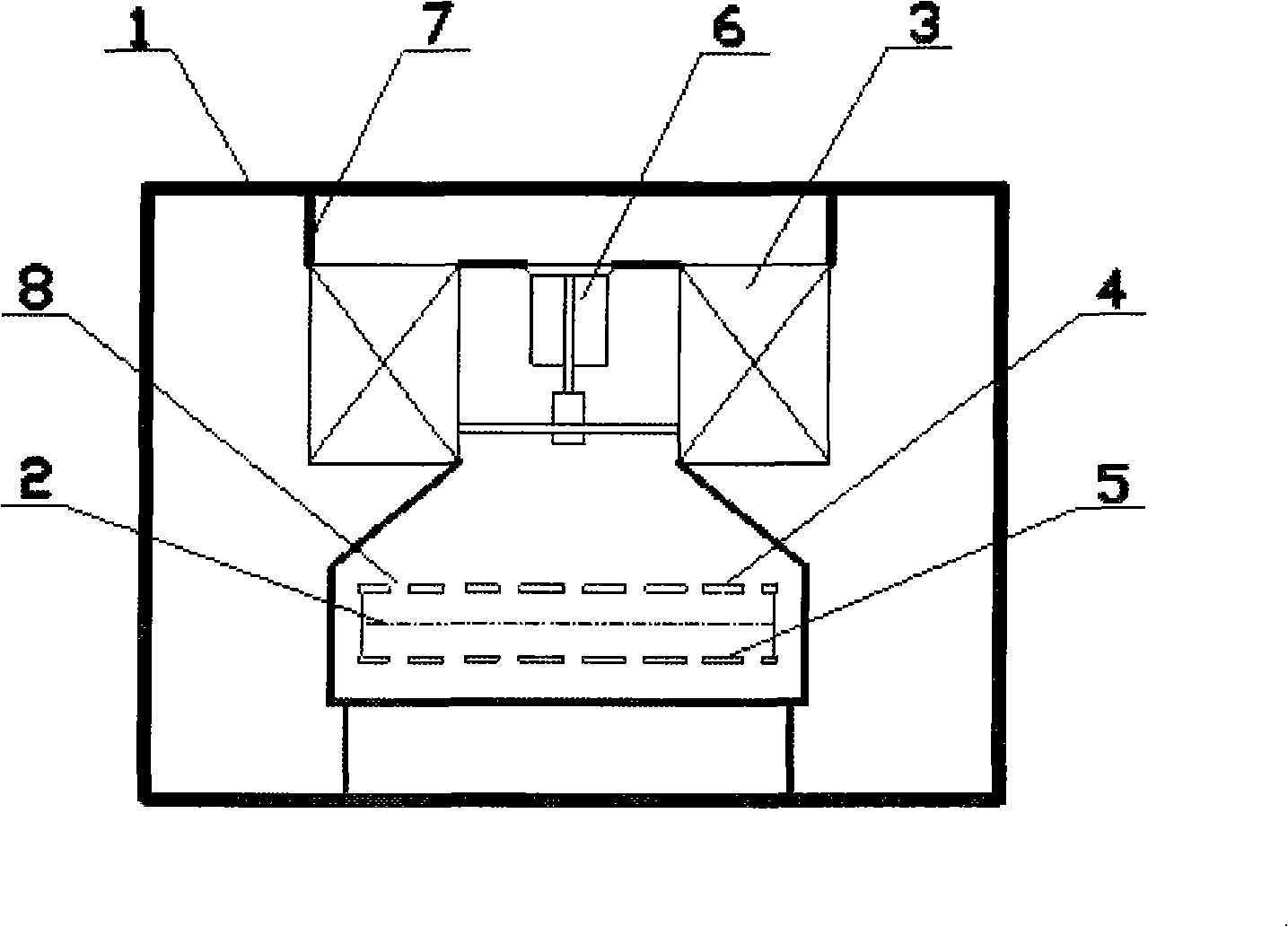 Method for improving ventilation sterilization speed of foods