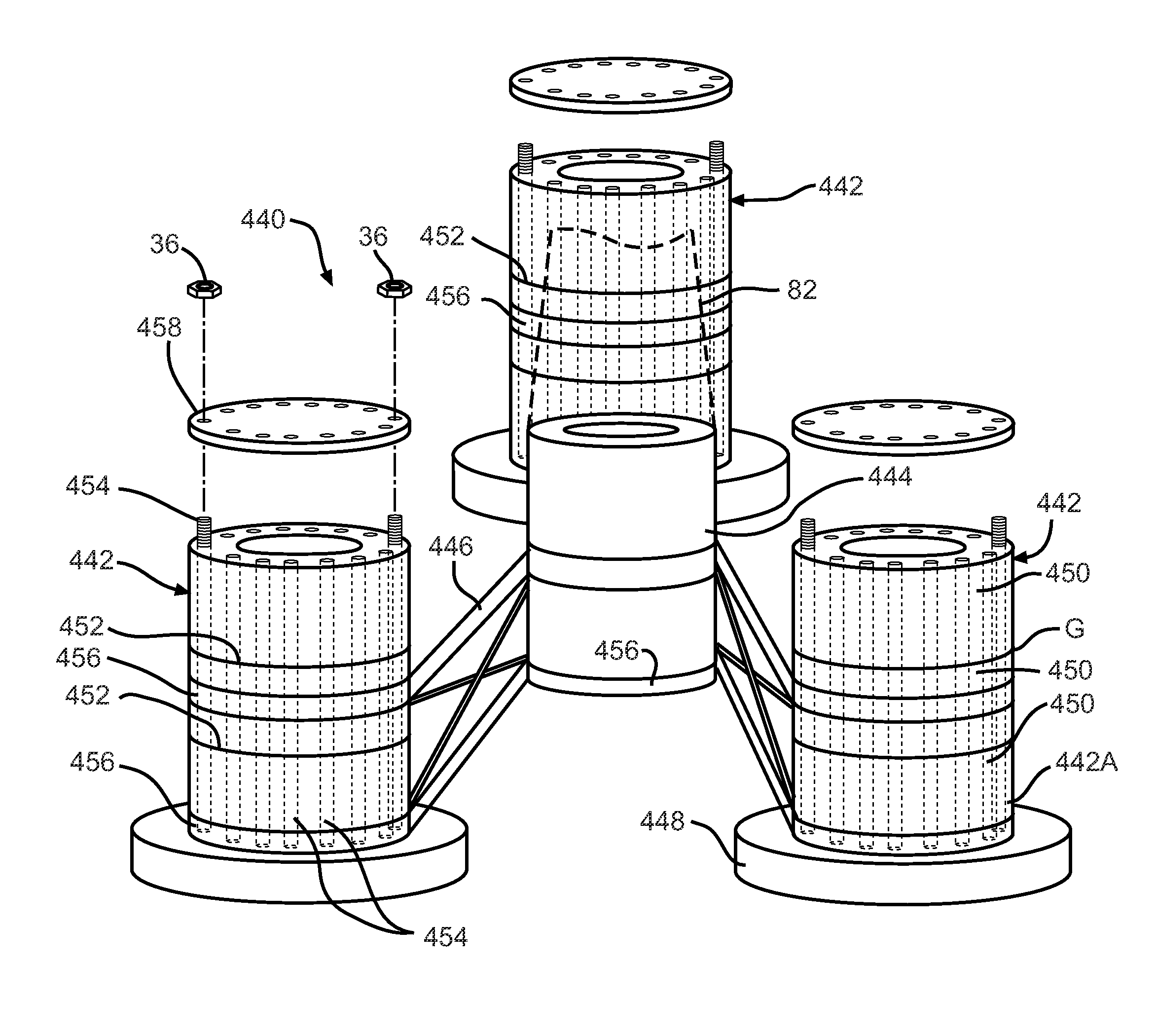 Floating hybrid composite wind turbine platform and tower system