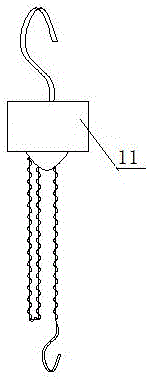 Movable type reinforcement cage mounting device