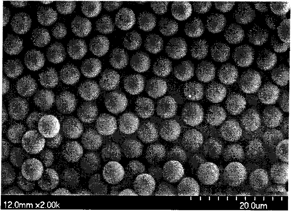 Method for preparing superparamagnetic polymer microspheres