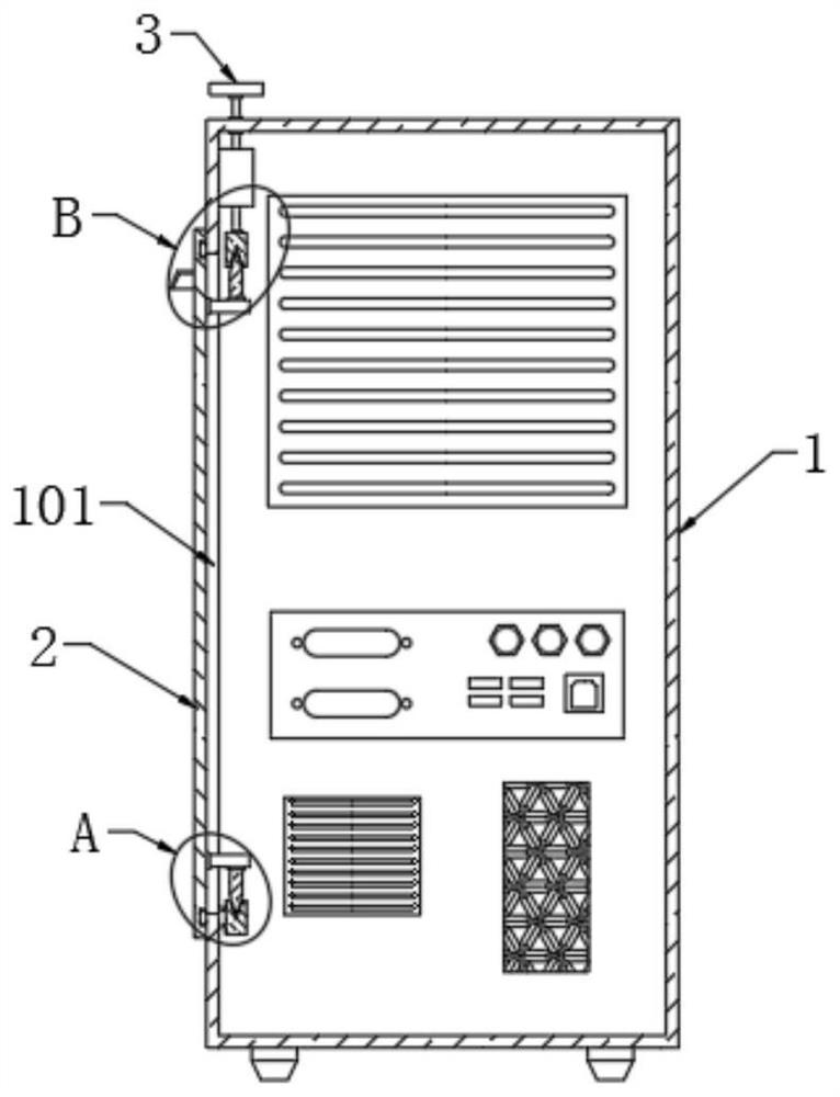 A case side panel locking system and locking method thereof