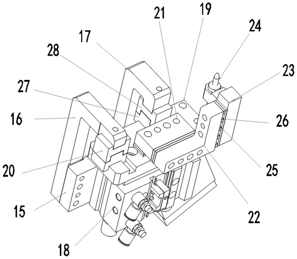 Dust removing and blowing device for binding equipment