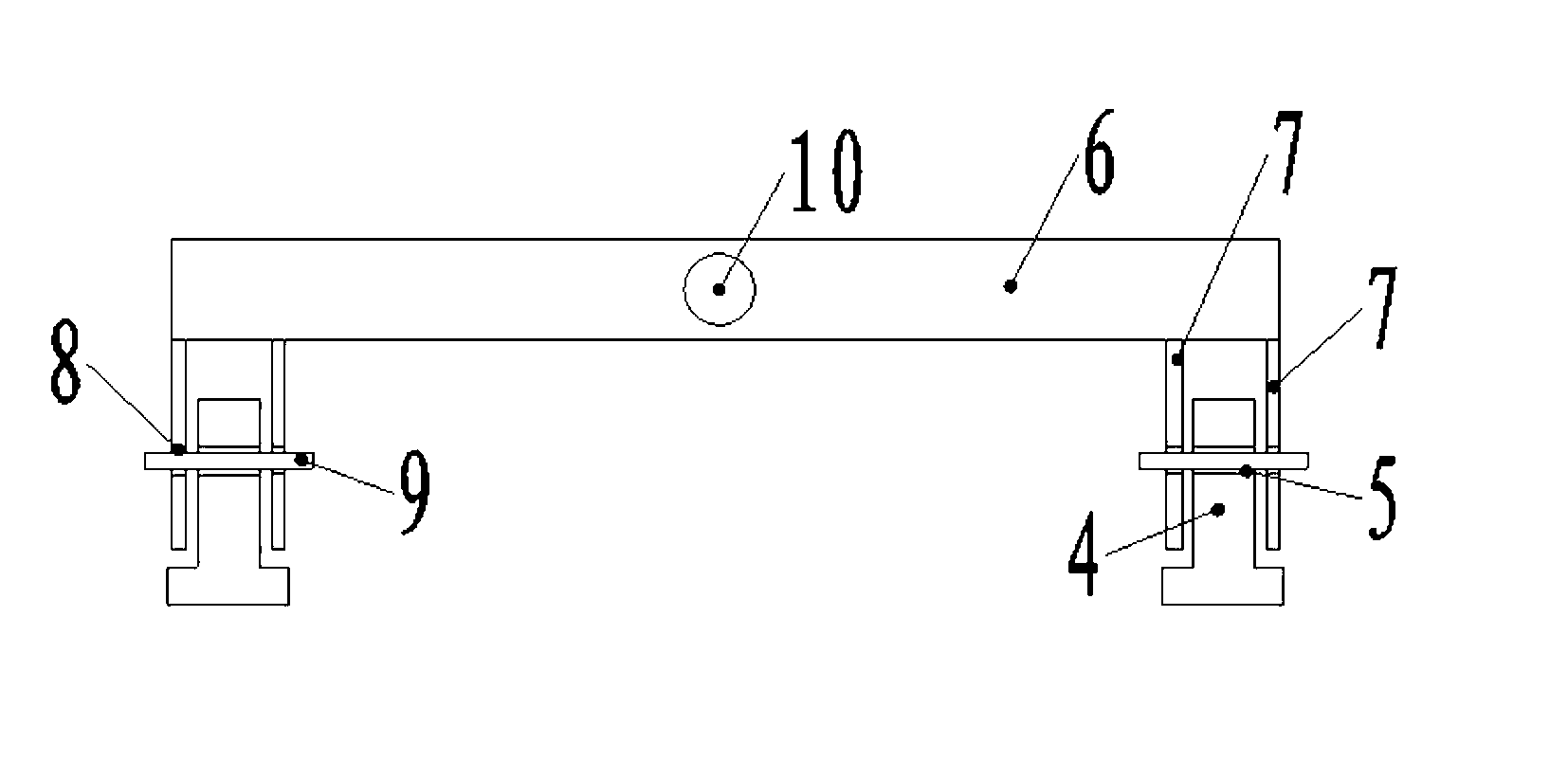 Roller guide rail station-passing construction method of whole shield machine