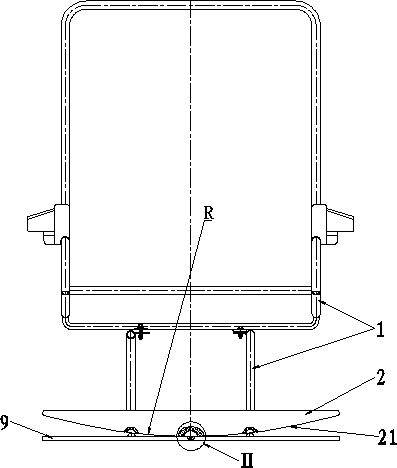 Automatic deviation-correction multi-turn swing chair