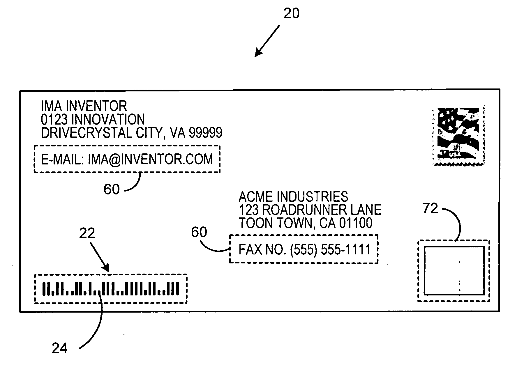 Method and system for communicating delivery information in a mail distribution system