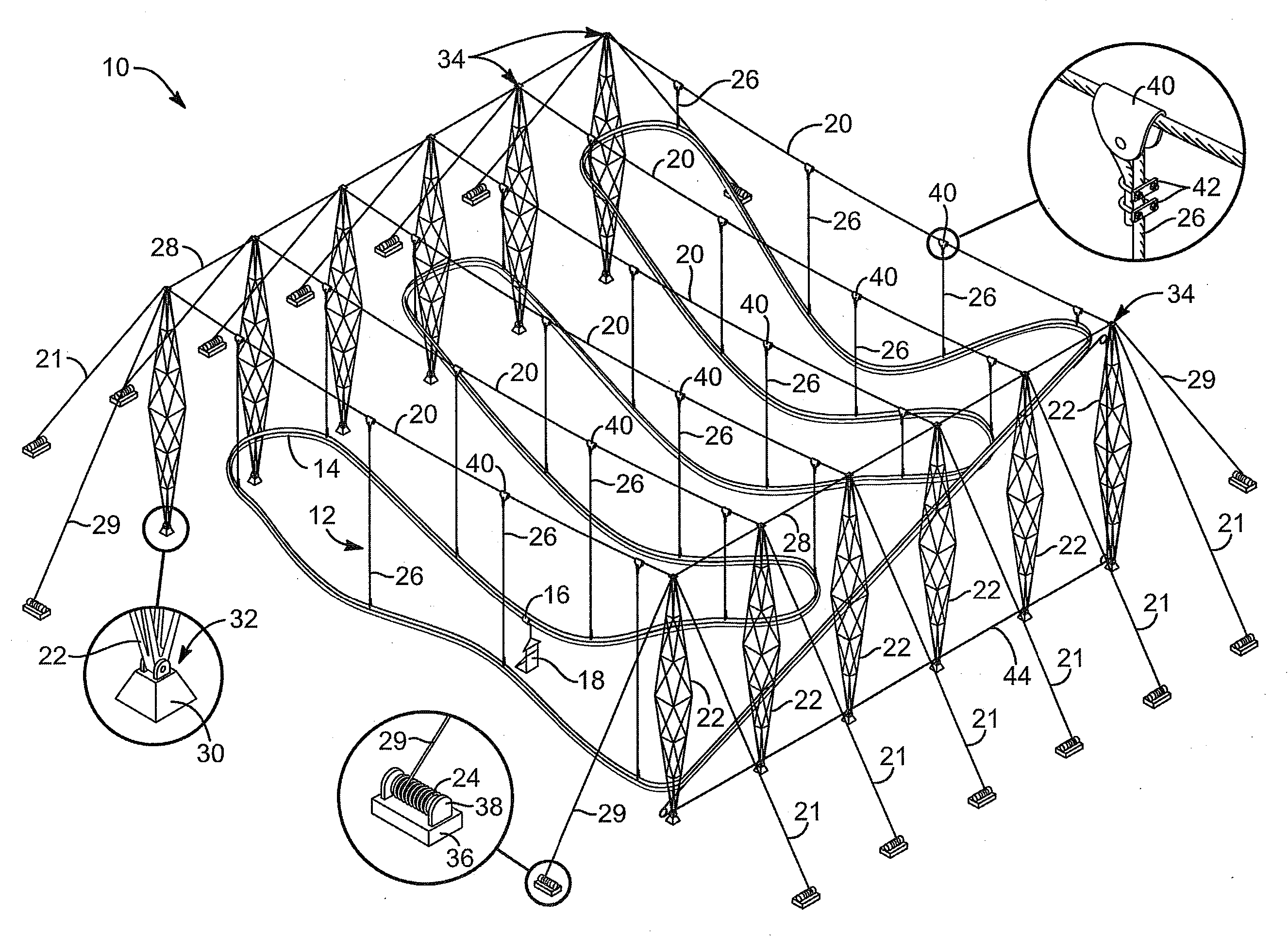 Suspended coaster rail apparatus and method